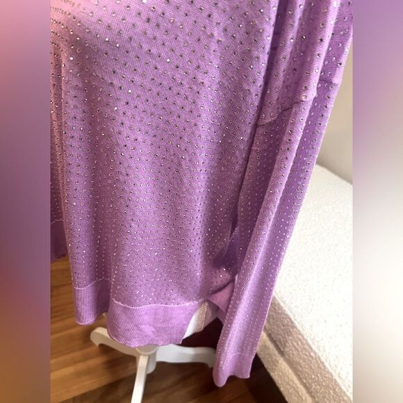 Zara lightweight crystal studded sweater size small NWT - Picture 7 of 8